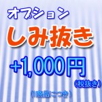 クリーニングオプションのしみ抜き1000円(税抜)