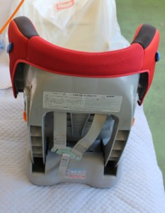 届いたチャイルドシート