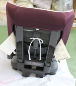 仕上がったチャイルドシート